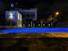 Piscina de noche